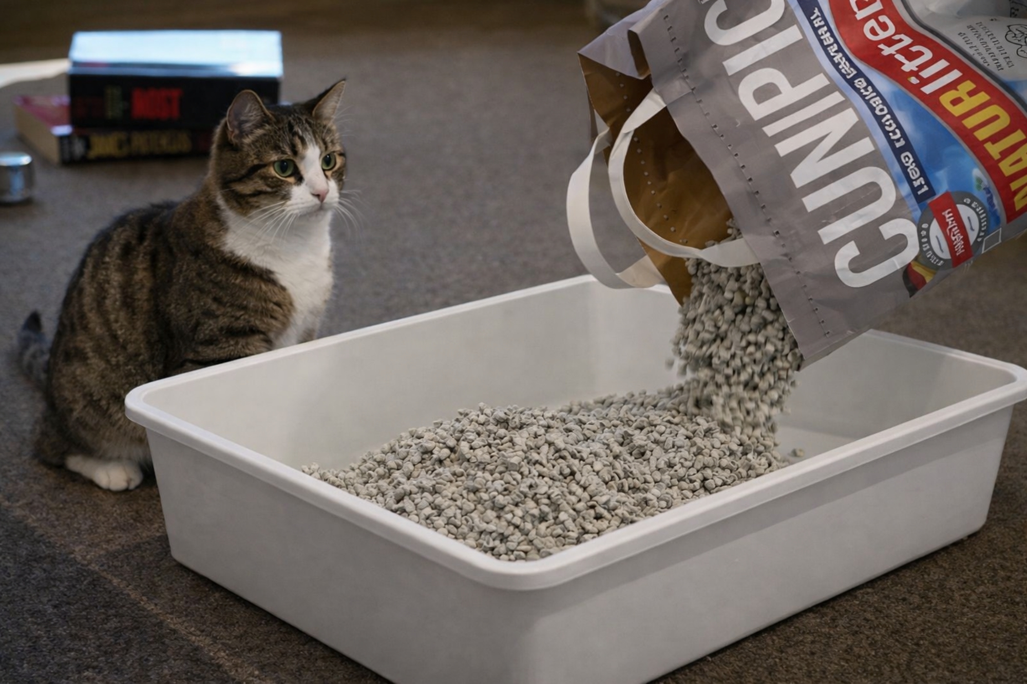 CUNIPIC Naturlitter ja kissa