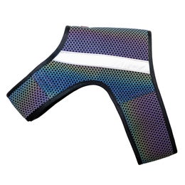 FINNERO GLOW Heijastinliivi koirille - moniv&auml;rinen valon osuessa liiviin