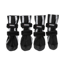 FINNERO HALLA Softshell Heijastavat tossut koiralle, 4 kpl/pkt