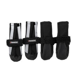 FINNERO HALLA Softshell Heijastavat tossut koiralle, 4 kpl/pkt